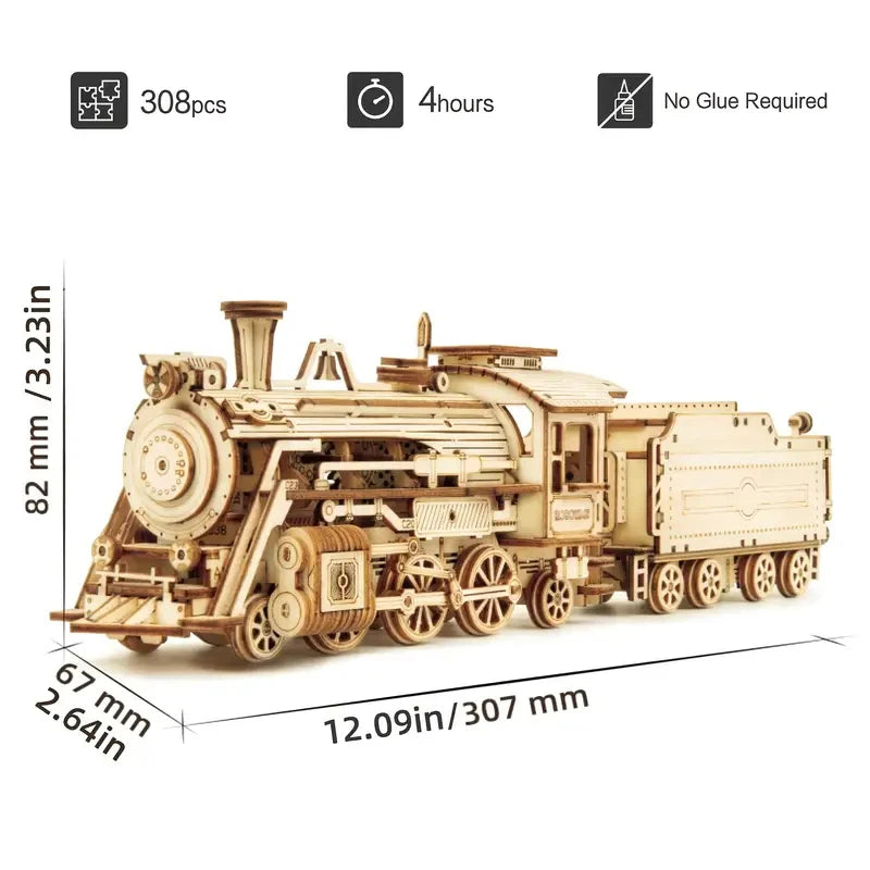 Präzisions-Holzmodell – Mechanischer 3D Bausatz