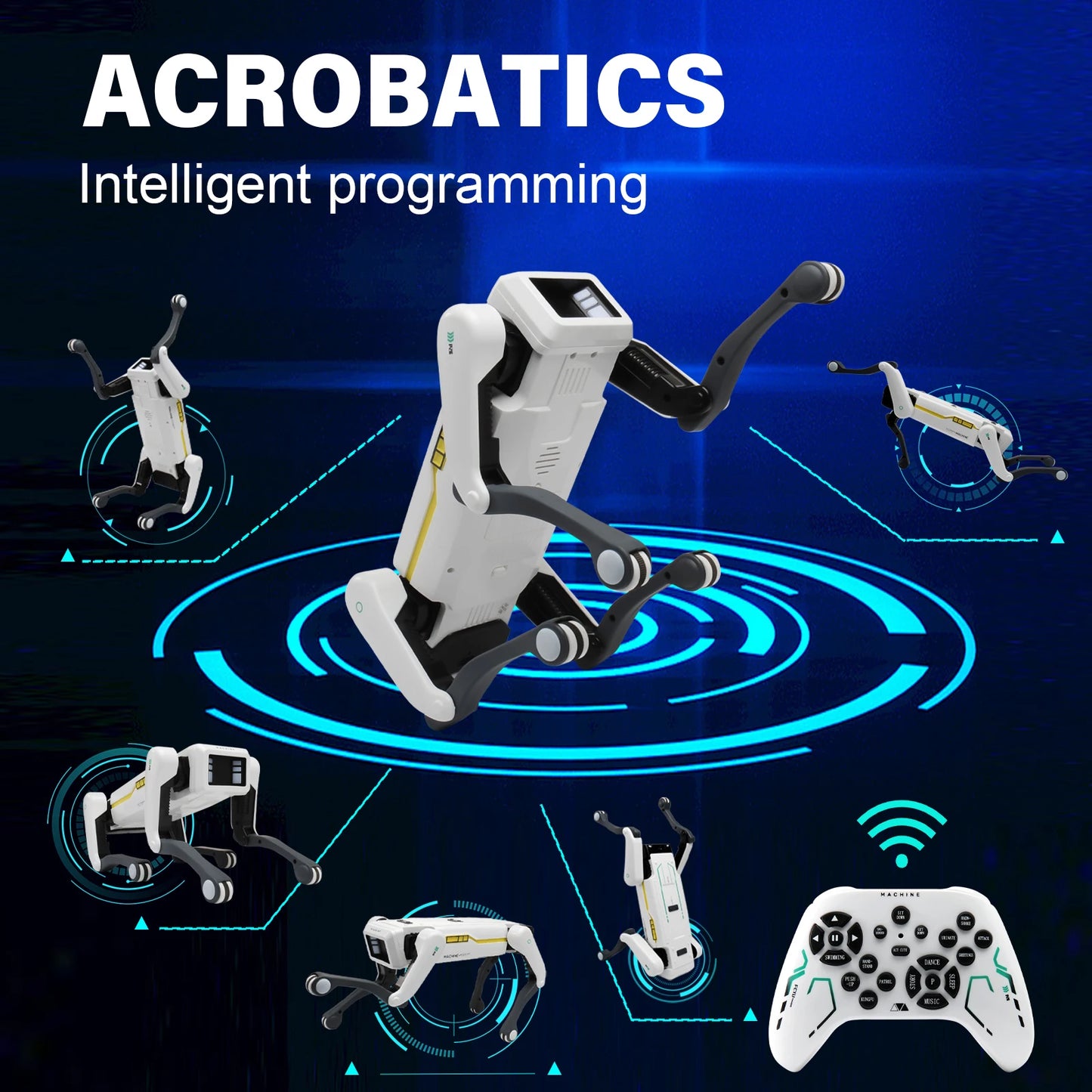 Smart RoboDog X1 – Interaktiver Lern-Hund mit Sprach- & App-Steuerung