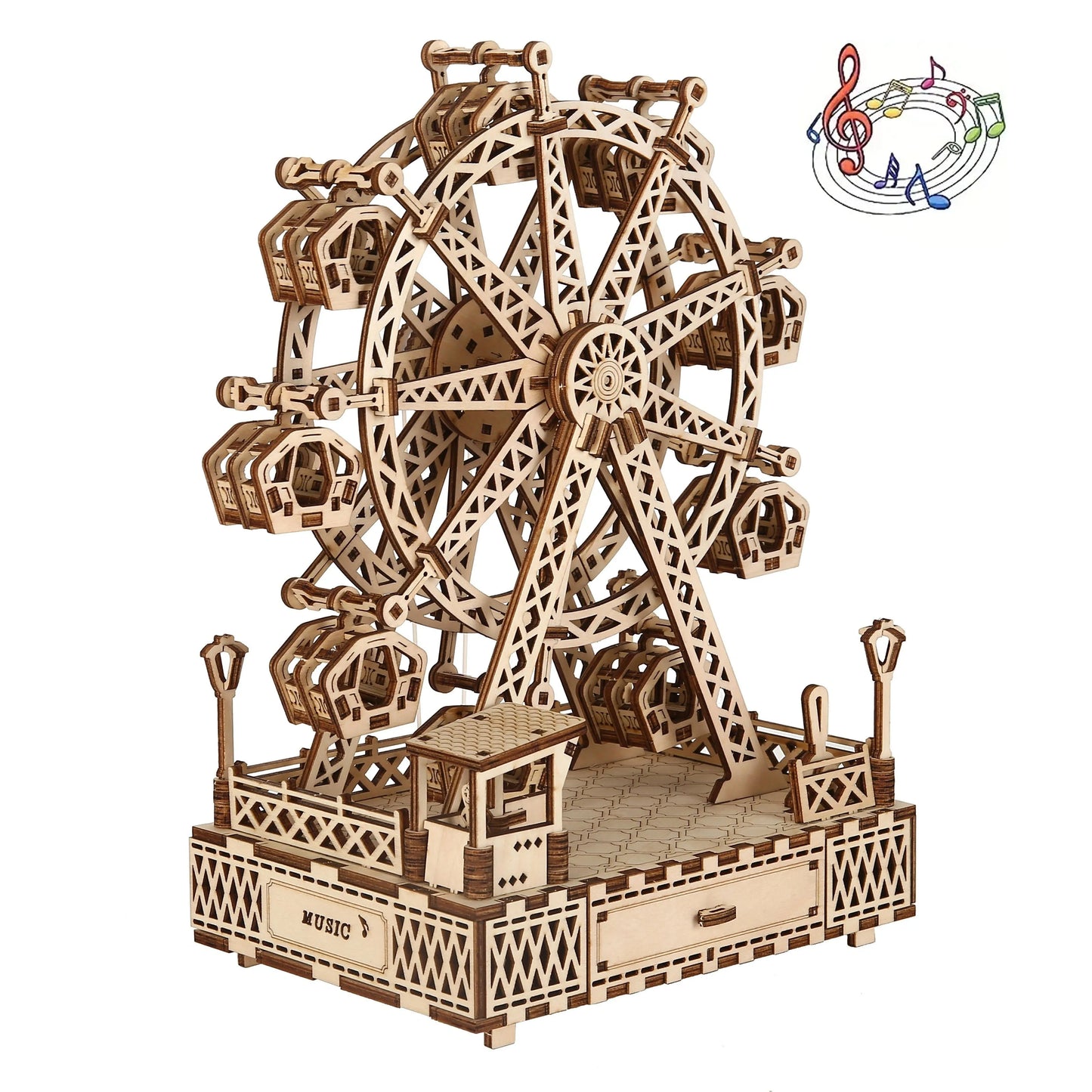 Präzisions-Holzmodell – Mechanischer 3D Bausatz