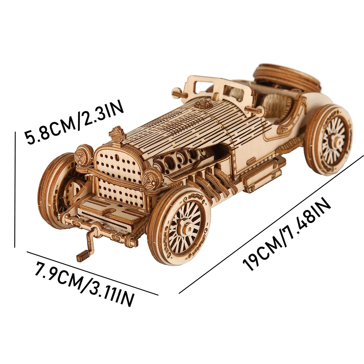 Präzisions-Holzmodell – Mechanischer 3D Bausatz