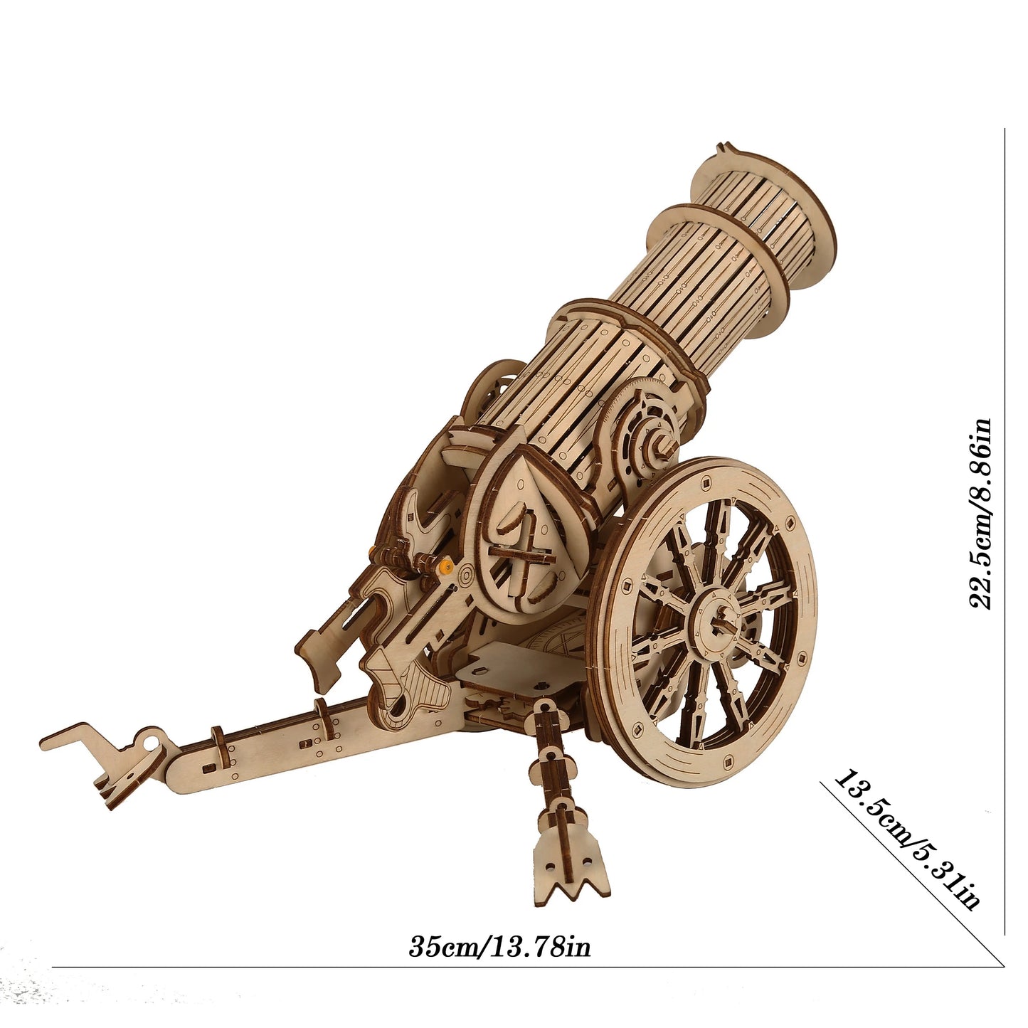 Präzisions-Holzmodell – Mechanischer 3D Bausatz