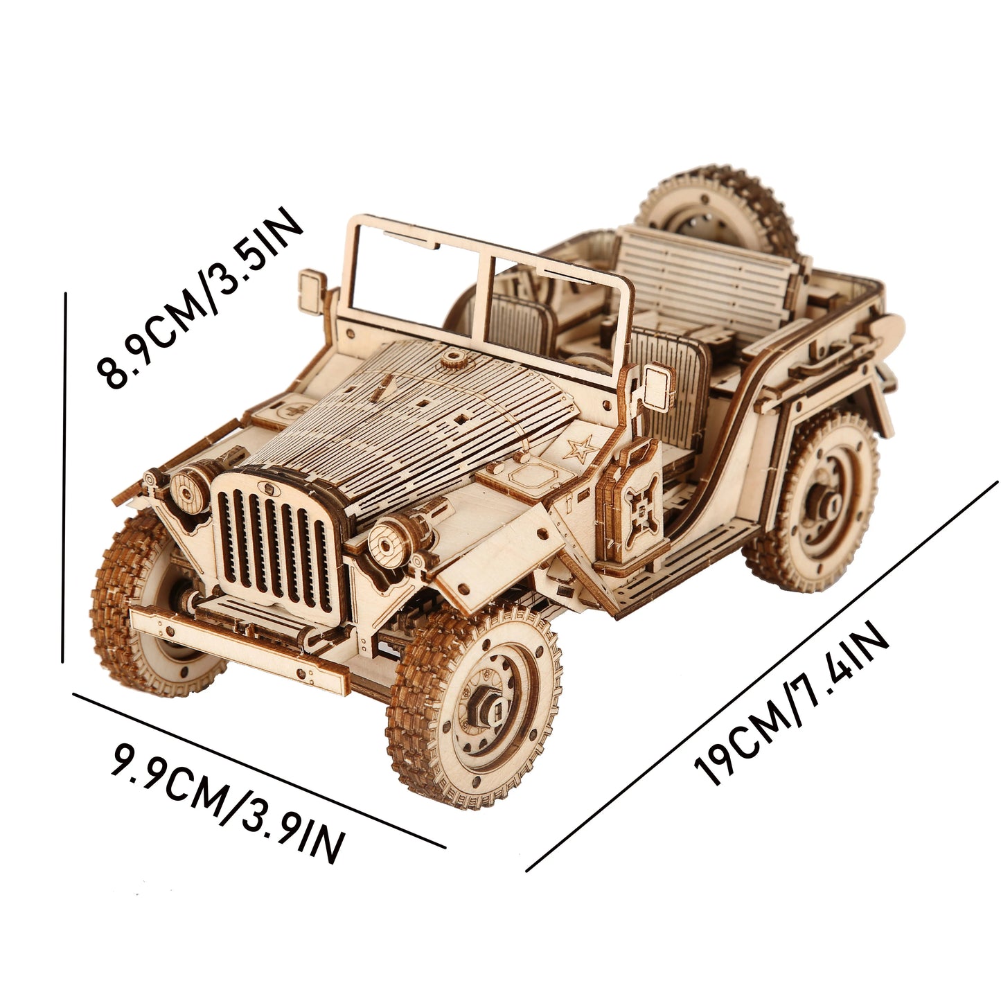 Präzisions-Holzmodell – Mechanischer 3D Bausatz