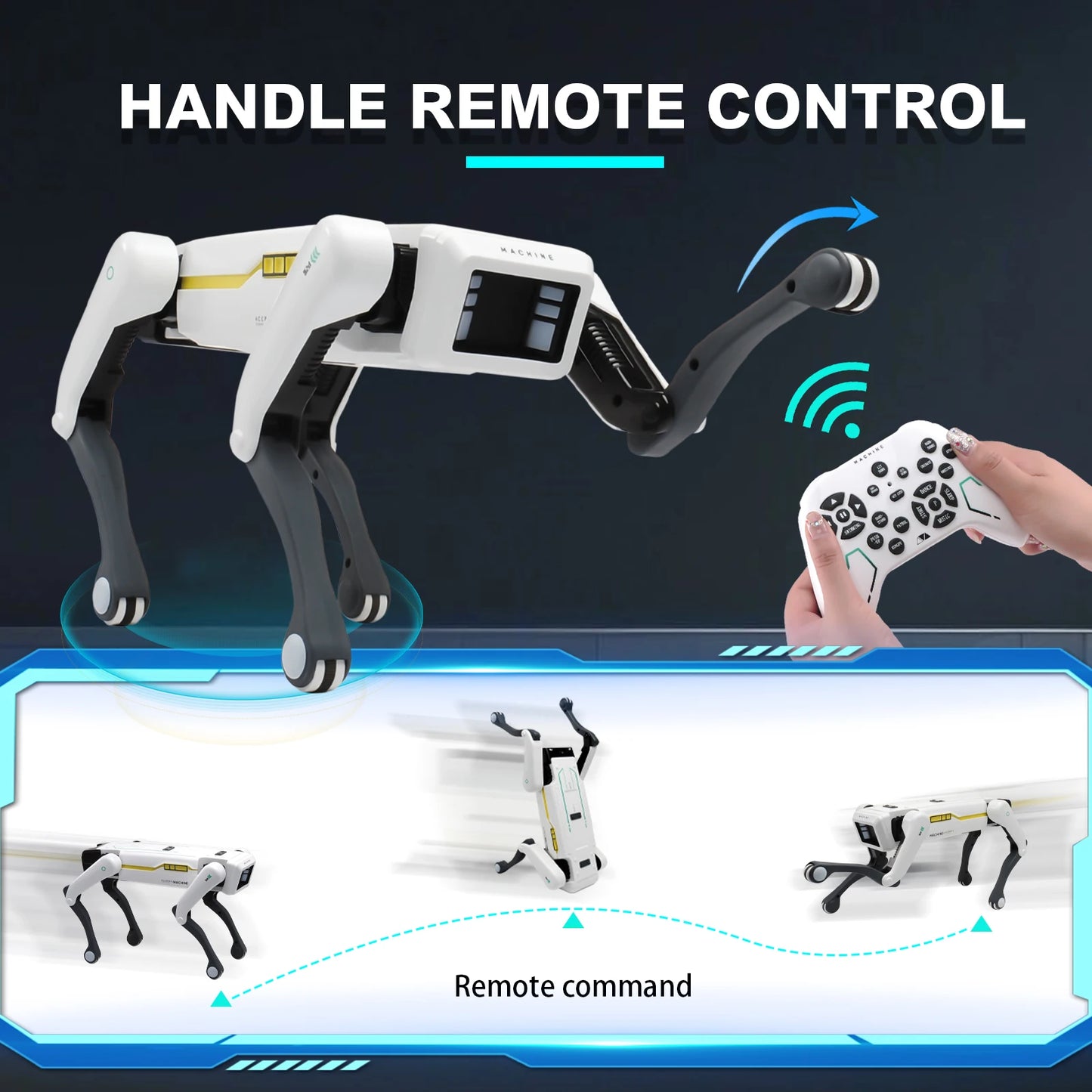 Smart RoboDog X1 – Interaktiver Lern-Hund mit Sprach- & App-Steuerung