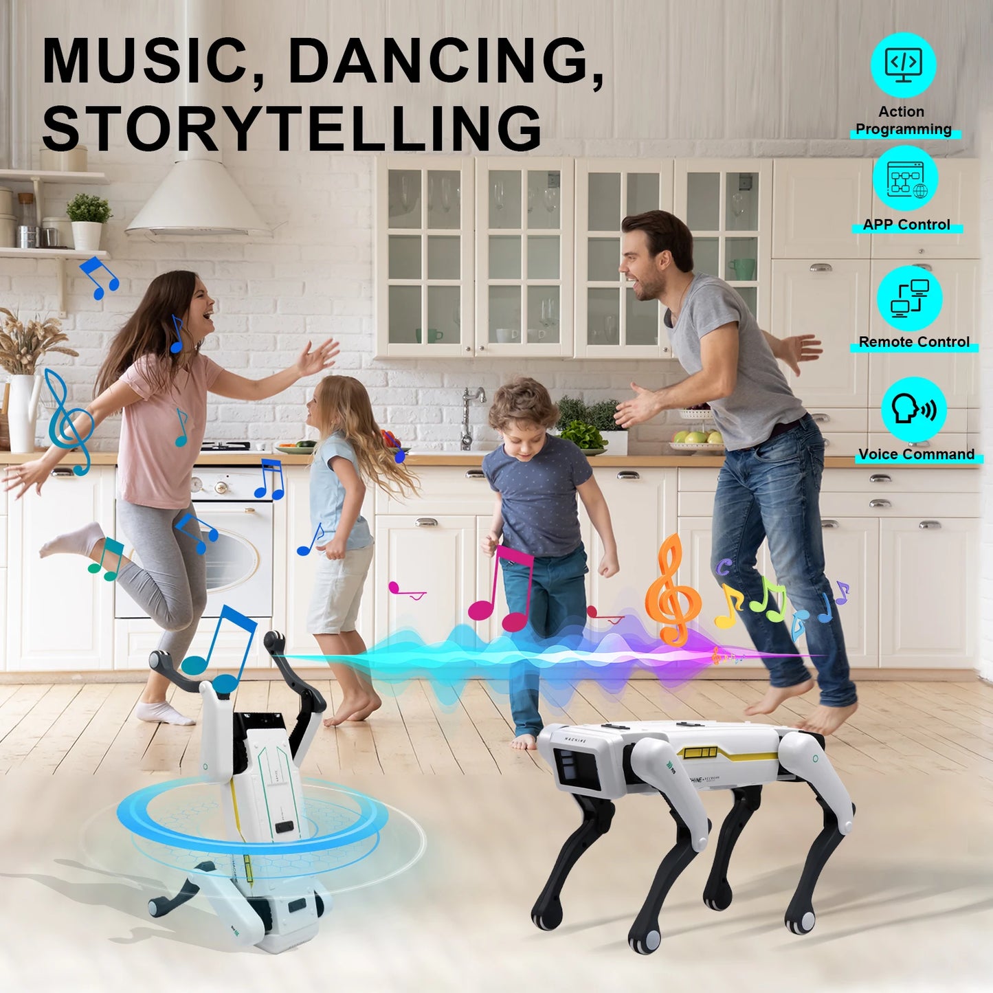 Smart RoboDog X1 – Interaktiver Lern-Hund mit Sprach- & App-Steuerung
