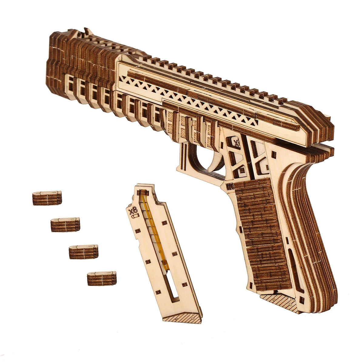 Präzisions-Holzmodell – Mechanischer 3D Bausatz