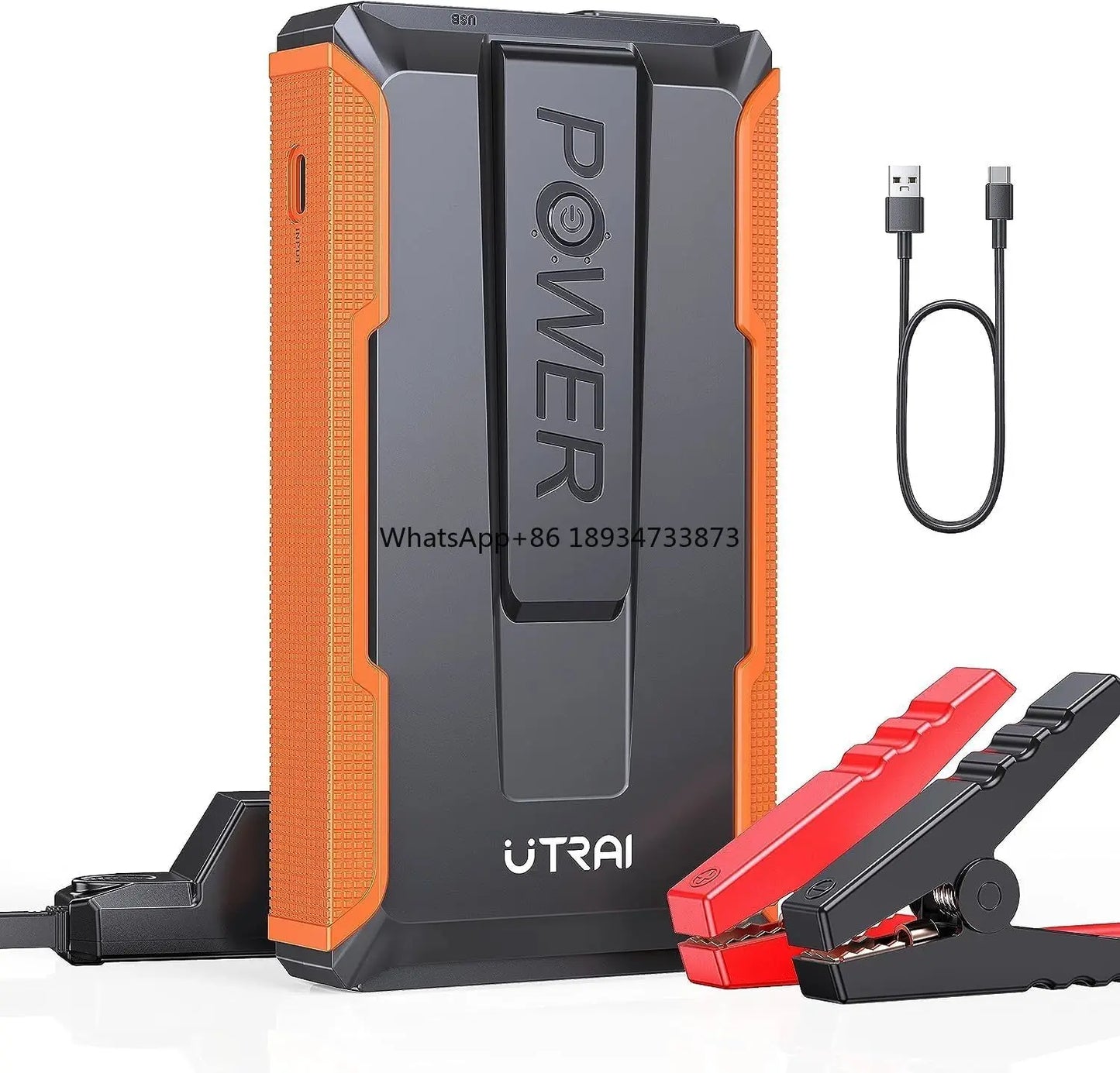 Ezstyle Utrai Emergency Jump Starter – 2000A 12V mit LED-Taschenlampe und Power Bank Funktion